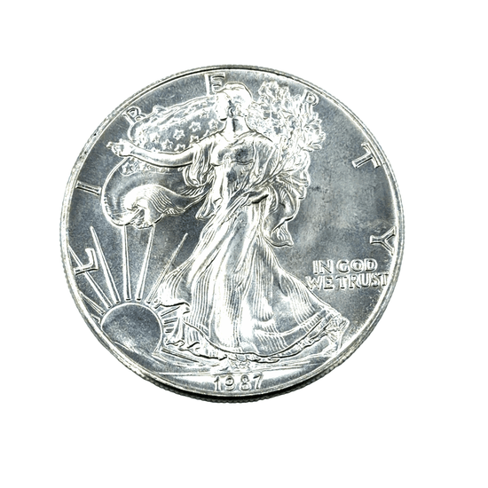 Fine Silver Heraldic Eagle One Dollar Coin - Hyman’s Jewellers