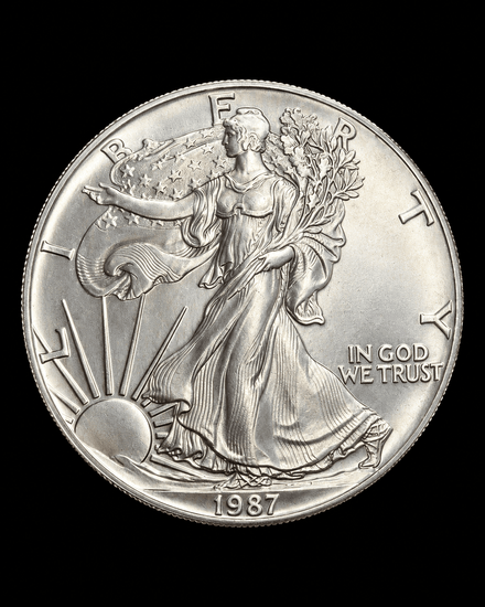 Fine Silver Heraldic Eagle One Dollar Coin - Hyman’s Jewellers