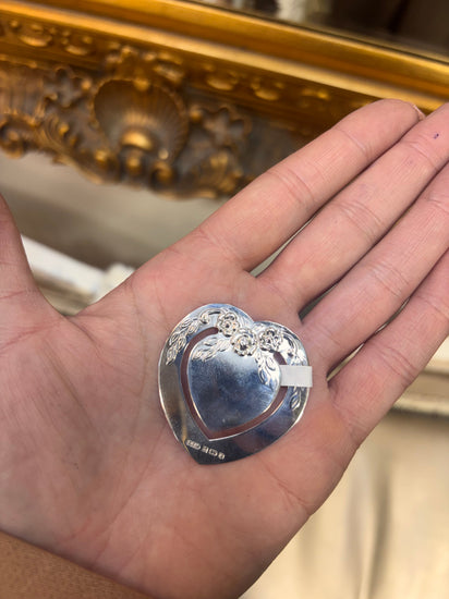 Floral Heart Sterling Silver Bookmark - Hyman’s Jewellers