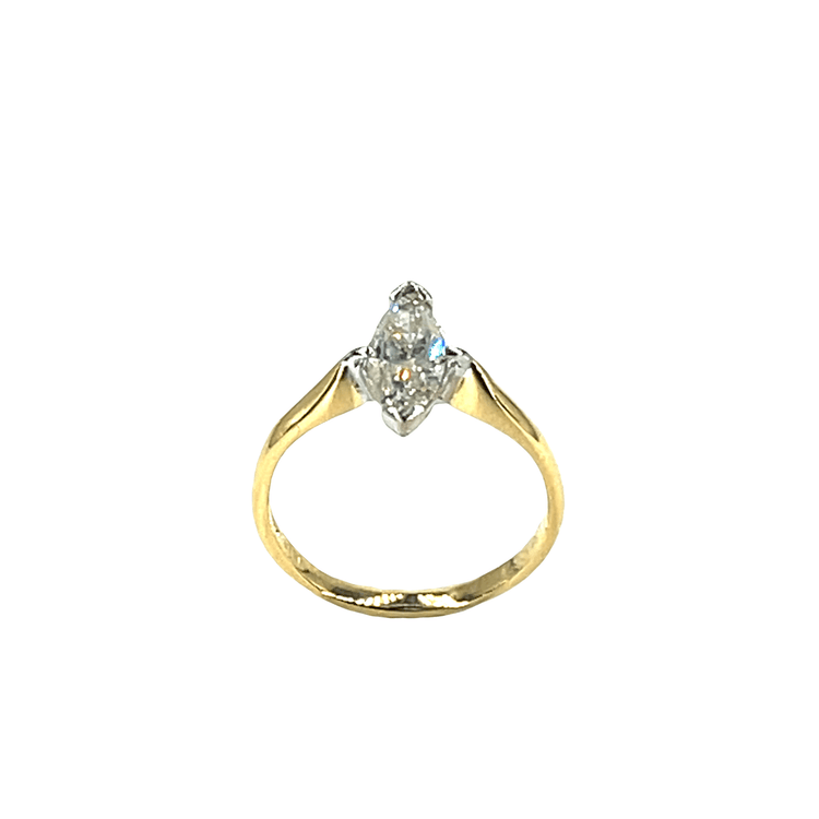 Marquise Diamond Solitaire Ring in 18CT Yellow Gold 3.3g - Hyman’s Jewellers