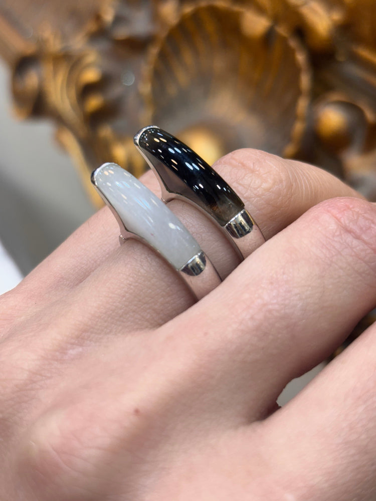 Men’s 925 Silver Quartz Emporio Armani Ring - Hyman’s Jewellers