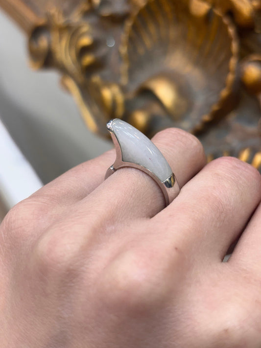 Men’s 925 Silver Quartz Emporio Armani Ring - Hyman’s Jewellers