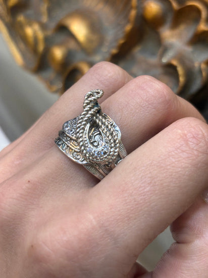 Men’s 925 Silver Saddle Ring - Hyman’s Jewellers