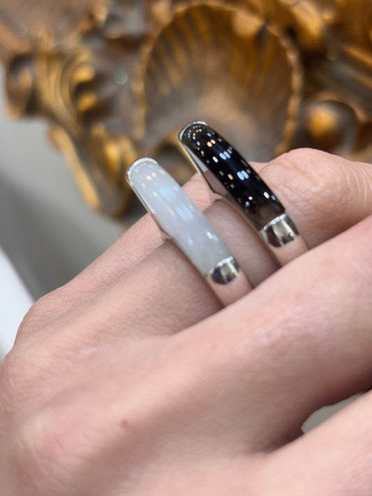 Men’s 925 Silver Smoky Quartz Emporio Armani Ring - Hyman’s Jewellers