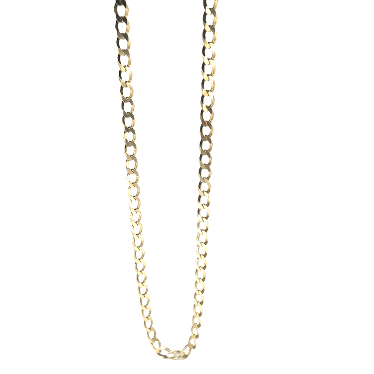 Men’s 9ct Classic Yellow Gold Curb Chain Necklace - 16.2g 22” - Hyman’s Jewellers
