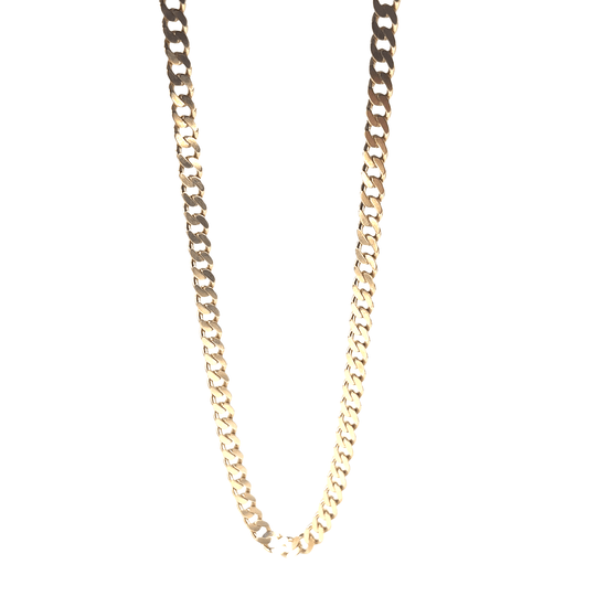 Men’s 9ct Classic Yellow Gold Curb Chain Necklace - Hyman’s Jewellers