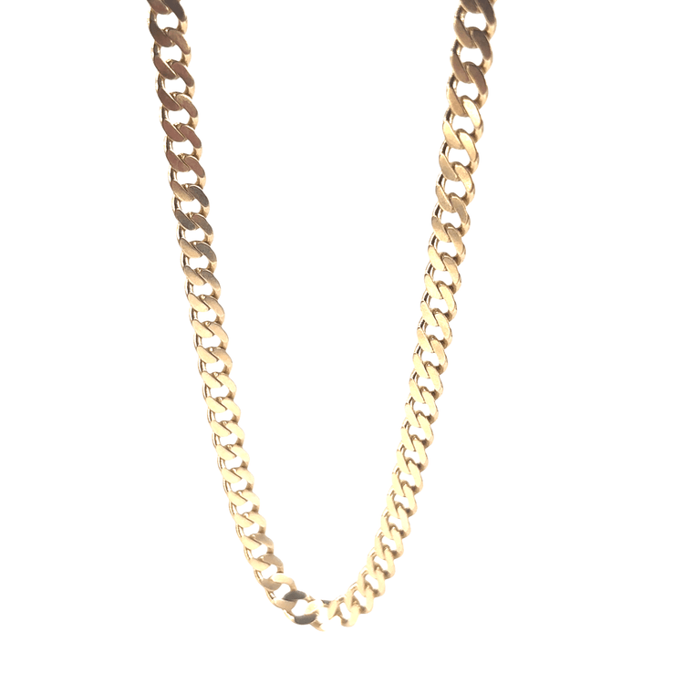 Men’s 9ct Classic Yellow Gold Curb Chain Necklace - Hyman’s Jewellers
