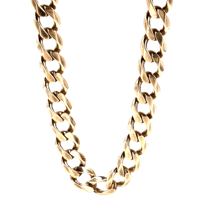 Men’s 9ct Classic Yellow Gold Curb Link Chain Necklace - 57g 22” - Hyman’s Jewellers