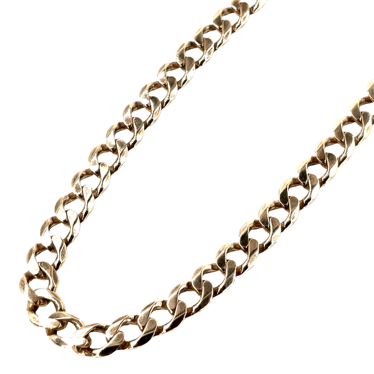 Men’s 9ct Classic Yellow Gold Curb Link Chain Necklace - 57g 22” - Hyman’s Jewellers