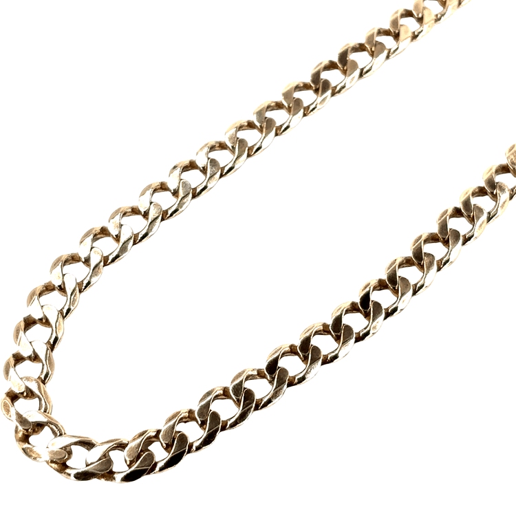 Men’s 9ct Classic Yellow Gold Curb Link Chain Necklace - 57g 22” - Hyman’s Jewellers