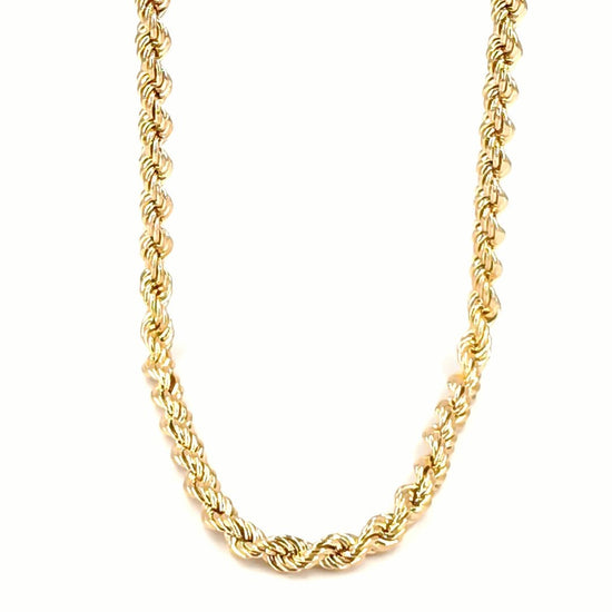 Men's 9ct Classic Yellow Gold Rope Chain Necklace - Hyman’s Jewellers
