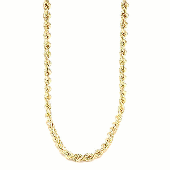 Men's 9ct Classic Yellow Gold Rope Chain Necklace - Hyman’s Jewellers