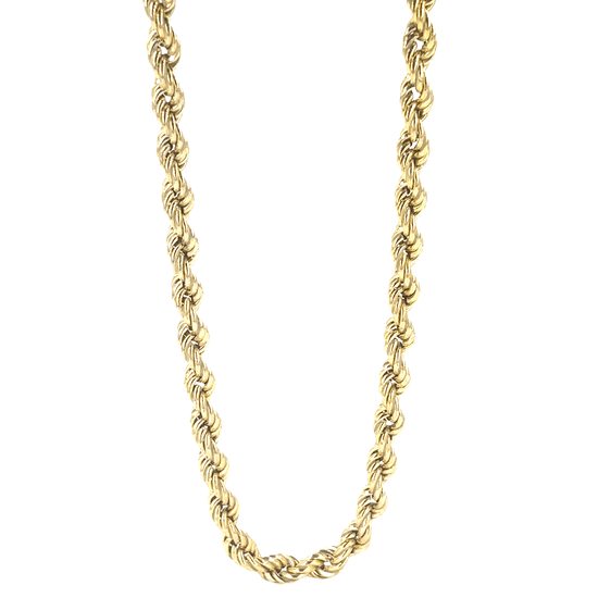 Men’s 9ct Elegant Yellow Gold Rope Chain - 0.5cm 15.7g 24” - Hyman’s Jewellers
