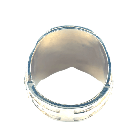 Men’s 9ct Medium Yellow Gold Saddle Ring - 25g - Hyman’s Jewellers