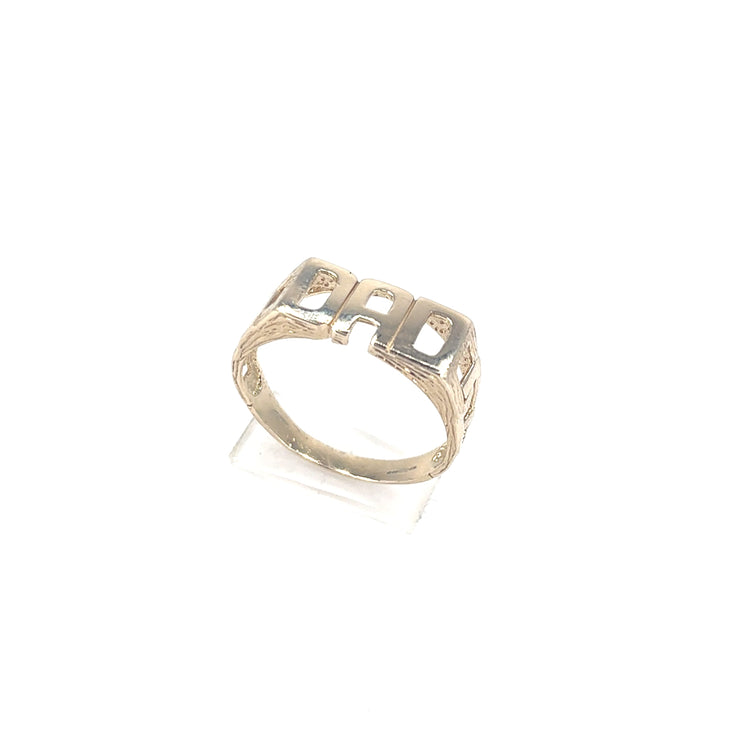 Men’s 9ct Yellow Gold Dad Ring - 3.3G - Hyman’s Jewellers
