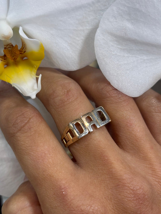 Men’s 9ct Yellow Gold Dad Ring - 3.3G - Hyman’s Jewellers