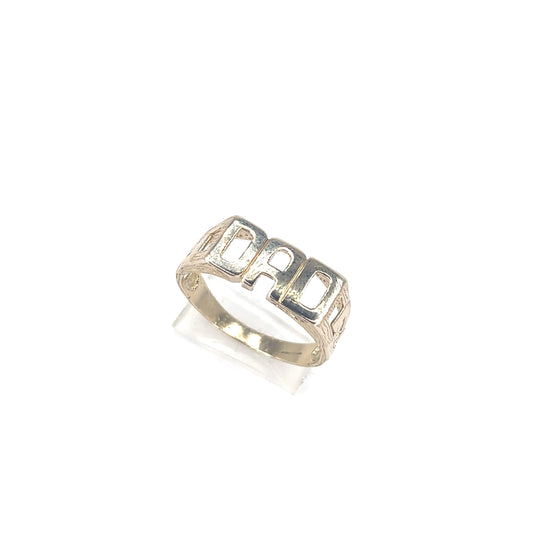 Men’s 9ct Yellow Gold Dad Ring - 3.3G - Hyman’s Jewellers