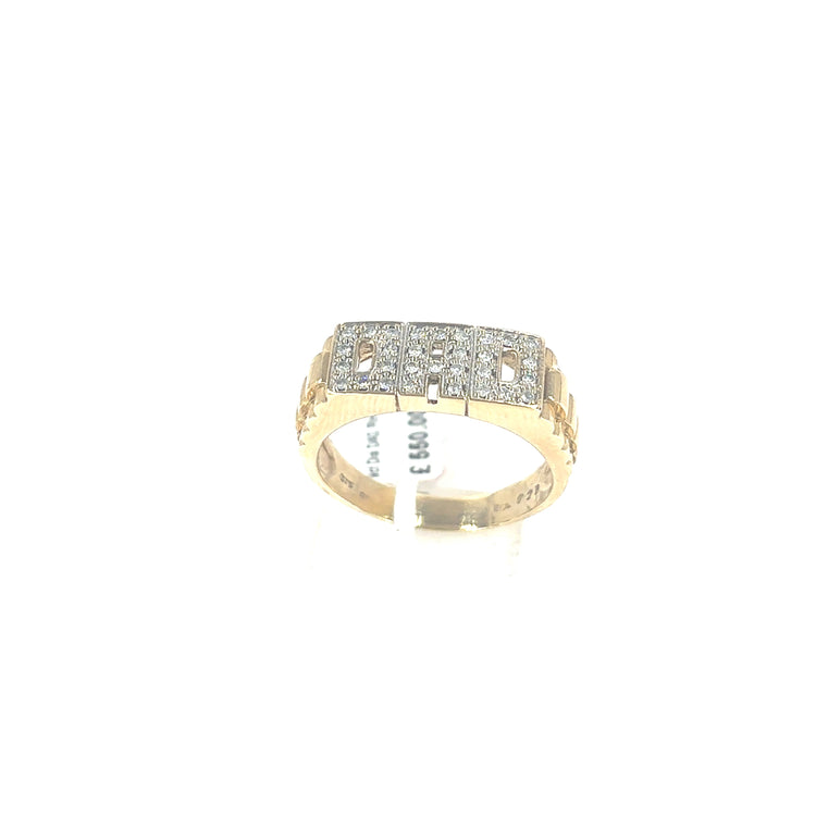 Men’s 9ct Yellow Gold Dad Ring - 5.1g - Hyman’s Jewellers