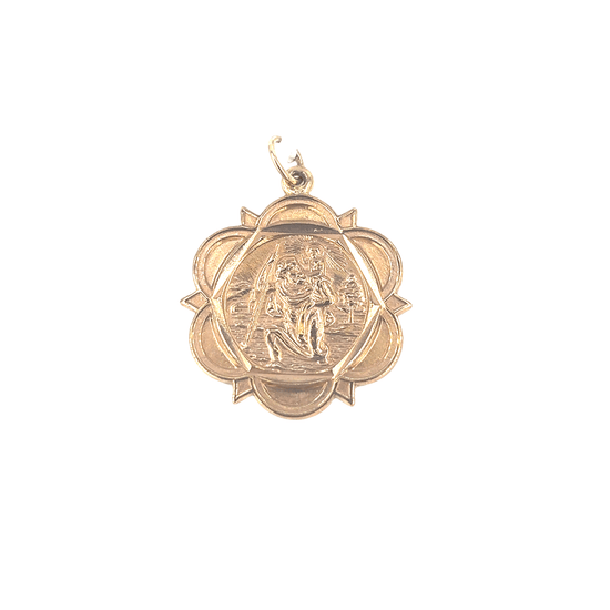 Men's 9ct Yellow Gold Pendant with Intricate Detailing - 6g - Hyman’s Jewellers