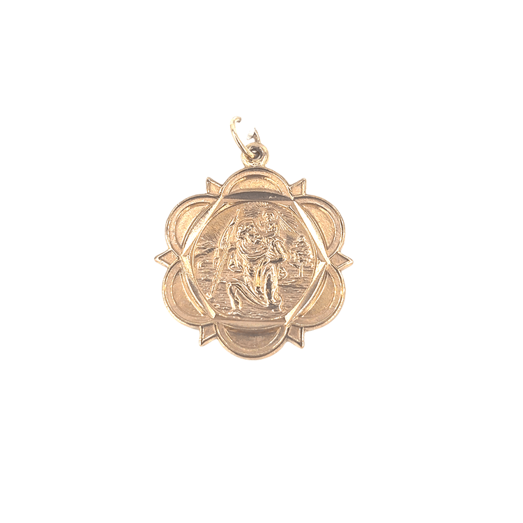 Men's 9ct Yellow Gold Pendant with Intricate Detailing - 6g - Hyman’s Jewellers