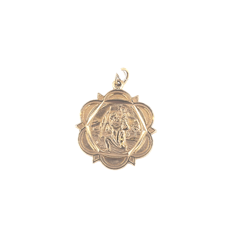 Men's 9ct Yellow Gold Pendant with Intricate Detailing - 6g - Hyman’s Jewellers
