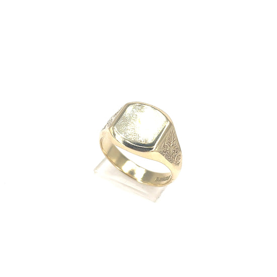 Men’s 9ct Yellow Gold Signet Ring - 11.5g - Hyman’s Jewellers