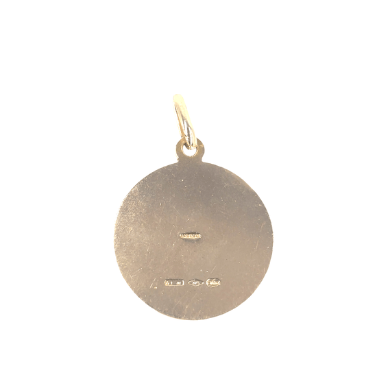 Men’s 9ct Yellow Gold St. Christopher Medallion Pendant - 6g - Hyman’s Jewellers