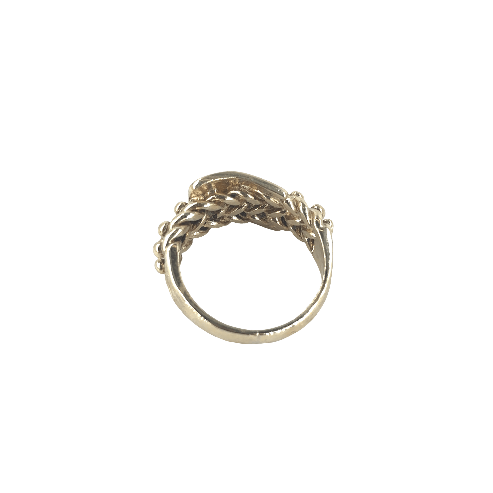 Men’s 9ct Yellow Gold Vintage Style Keeper Buckle Ring - 6g - Hyman’s Jewellers
