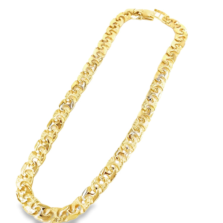 Men’s 9ct Yellow Gold XL Mariner Anchor Link Chain - 80.4g - Hyman’s Jewellers