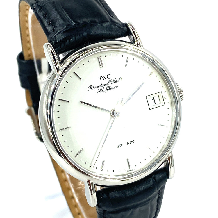Men’s IWC Schaffhausen Portofino Automatic White Dial Watch - Hyman’s Jewellers