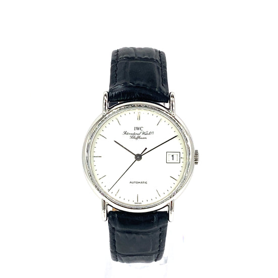 Men’s IWC Schaffhausen Portofino Automatic White Dial Watch - Hyman’s Jewellers