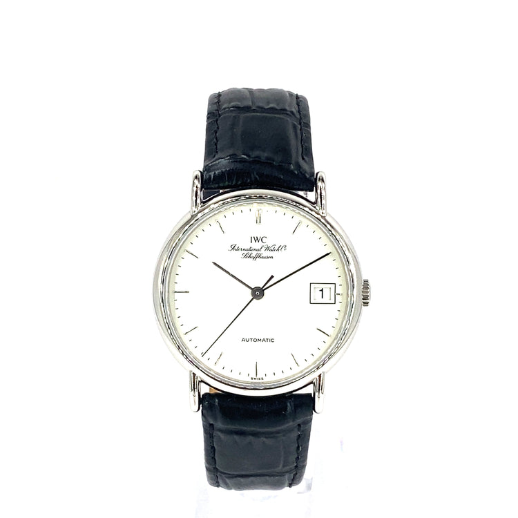 Men’s IWC Schaffhausen Portofino Automatic White Dial Watch - Hyman’s Jewellers