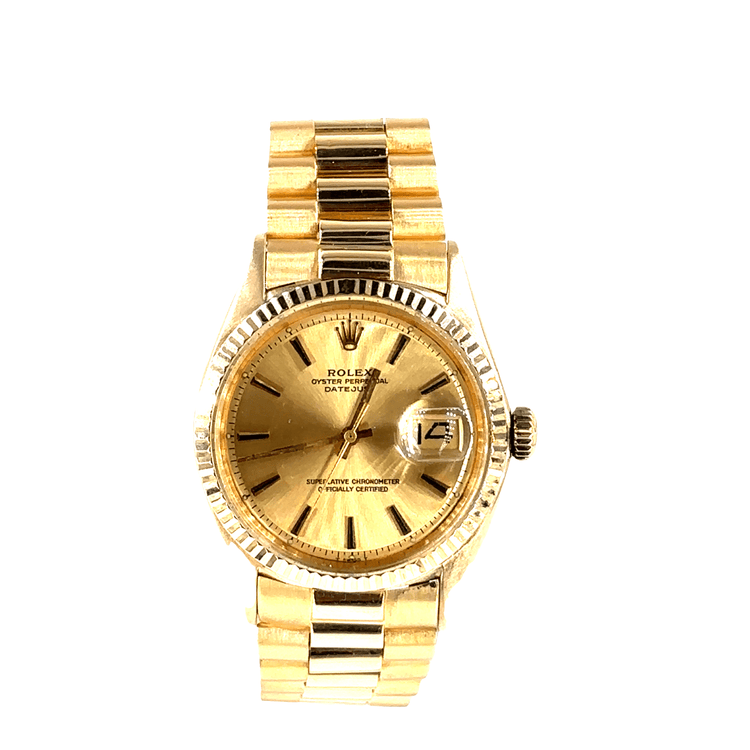 Men’s Rolex DateJust 18ct Yellow Gold Wristwatch - 36mm - Hyman’s Jewellers