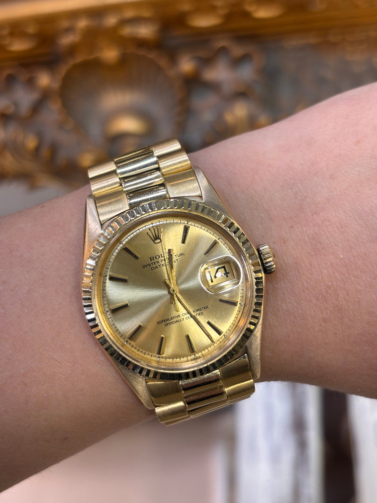 Men’s Rolex DateJust 18ct Yellow Gold Wristwatch - 36mm - Hyman’s Jewellers