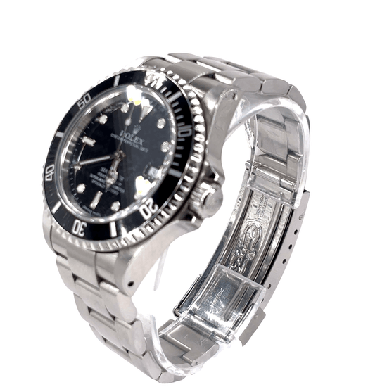 Men’s Rolex Sea Dweller Classic Stainless Steel Wristwatch with Black Dial - Hyman’s Jewellers