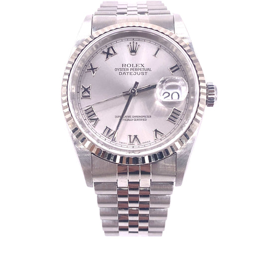 Men’s Stainless Steel Rolex Datejust Watch - 36mm - Hyman’s Jewellers