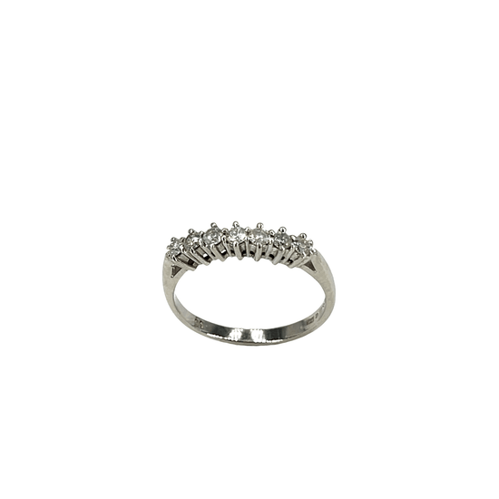 Multi-Stone Diamond Band Ring in 9CT White Gold - Hyman’s Jewellers