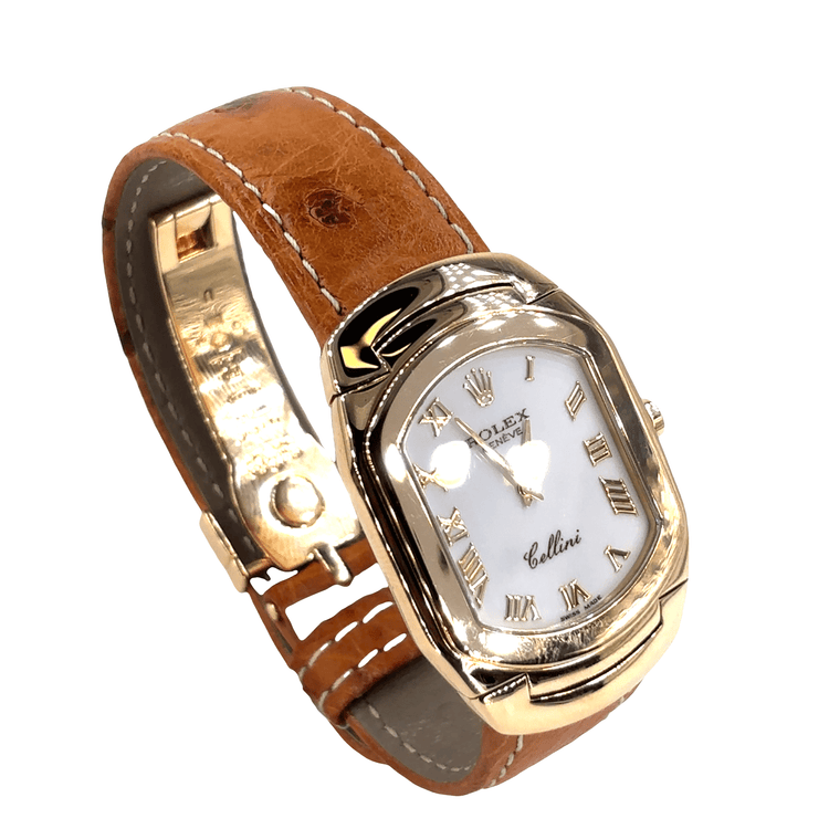 Rolex Cellini Yellow Gold Timepiece with Leather Strap - 1995 - Hyman’s Jewellers