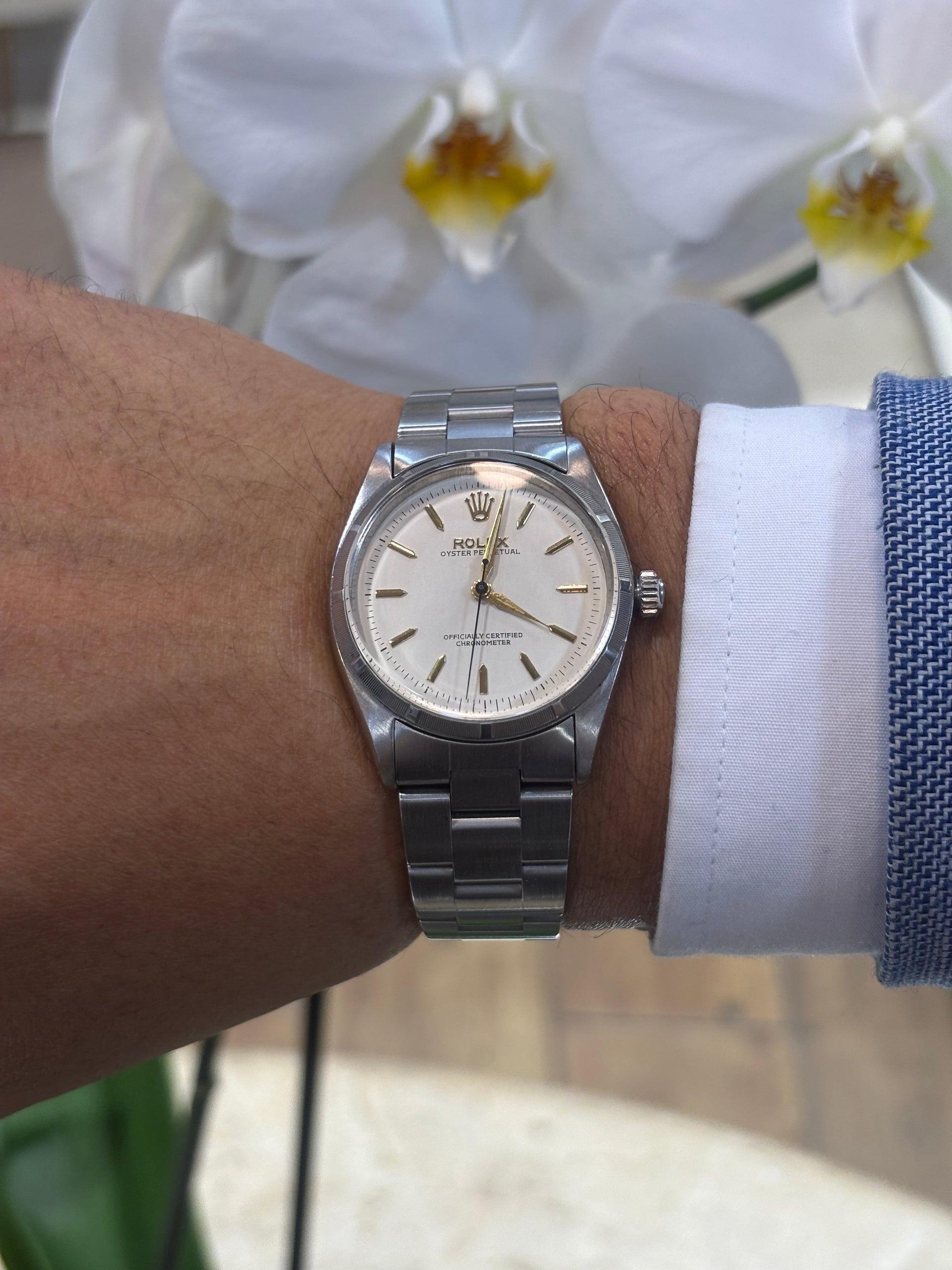Rolex Oyster Perpetual Vintage Watch in Stainless Steel 1970's