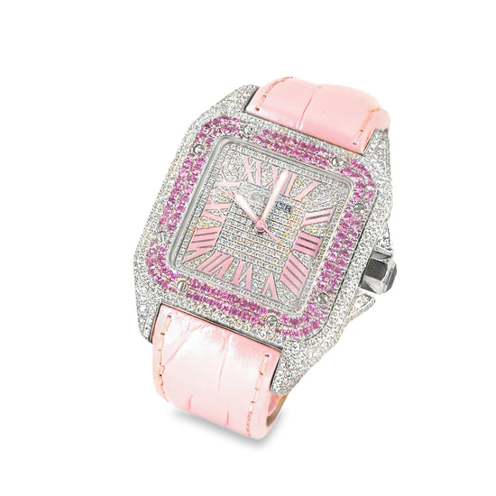 Women’s Cartier Santos 100 XL “Pink Panther" Watch