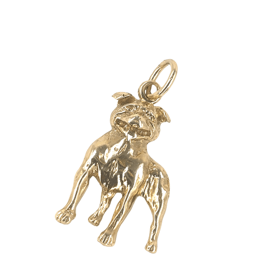 Unisex 9ct Yellow Gold Dog Pendant - 4g - Hyman’s Jewellers
