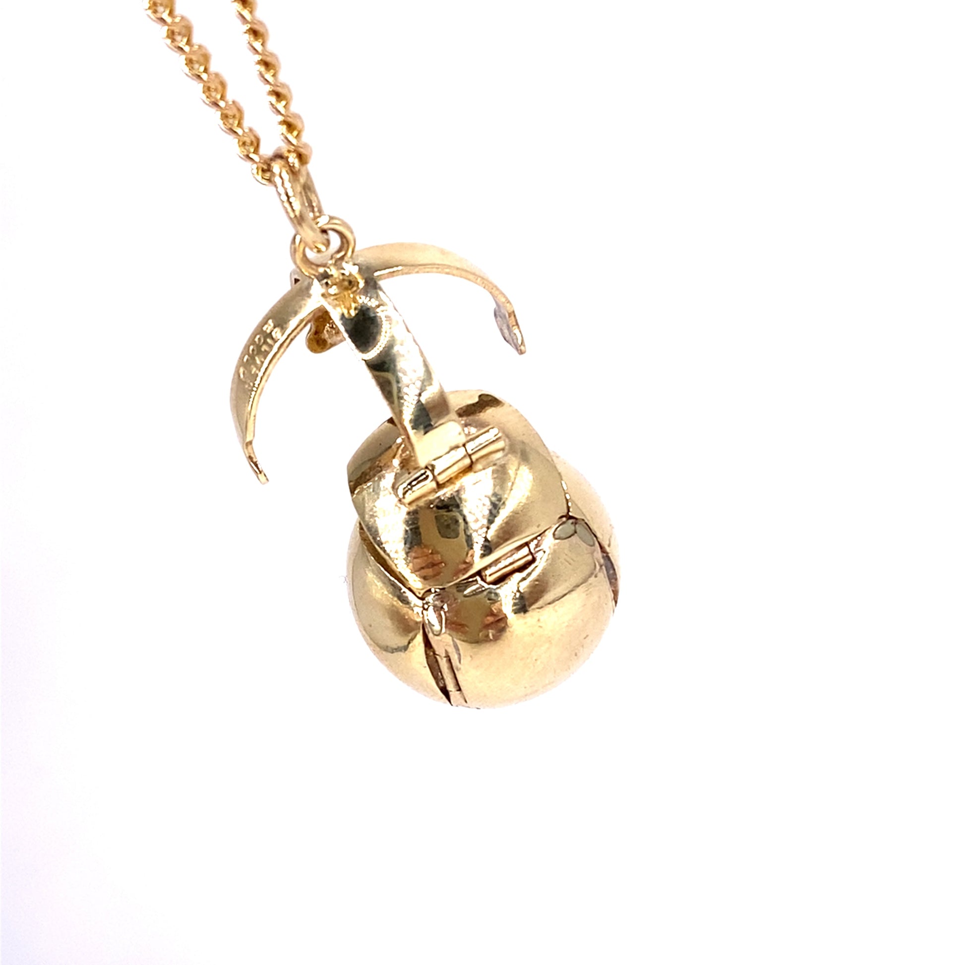 Unisex 9ct Yellow Gold Masonic Ball Orb Pendant - Hyman’s Jewellers