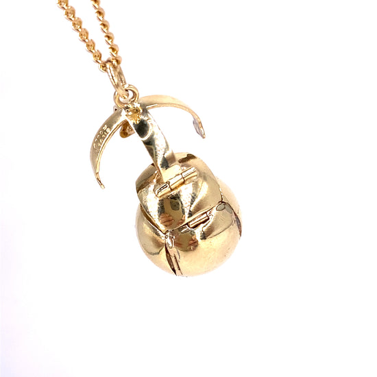 Unisex 9ct Yellow Gold Masonic Ball Orb Pendant - Hyman’s Jewellers