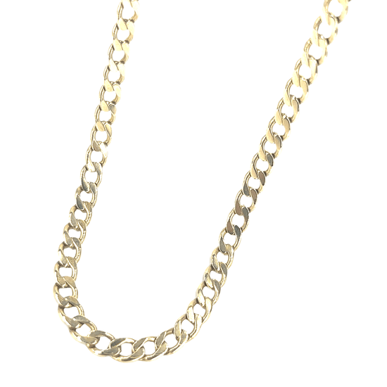Unisex Classic Yellow Gold Curb Chain Necklace - 21.4g - Hyman’s Jewellers