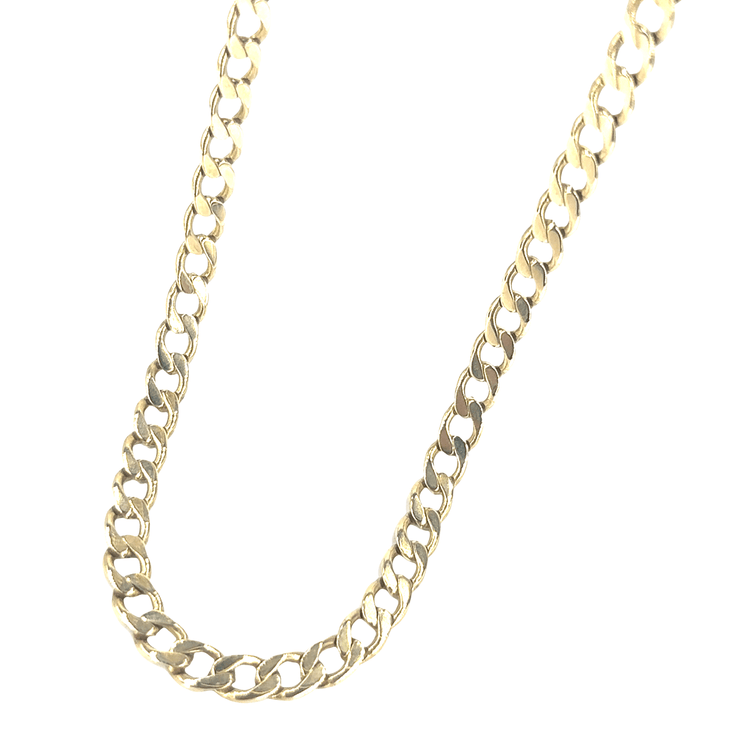 Unisex Classic Yellow Gold Curb Chain Necklace - 21.4g - Hyman’s Jewellers