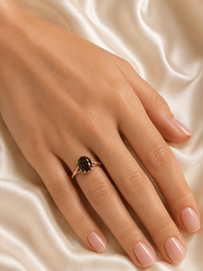 Vintage Style 9CT Yellow Gold Quartz Solitaire Ring - Hyman’s Jewellers