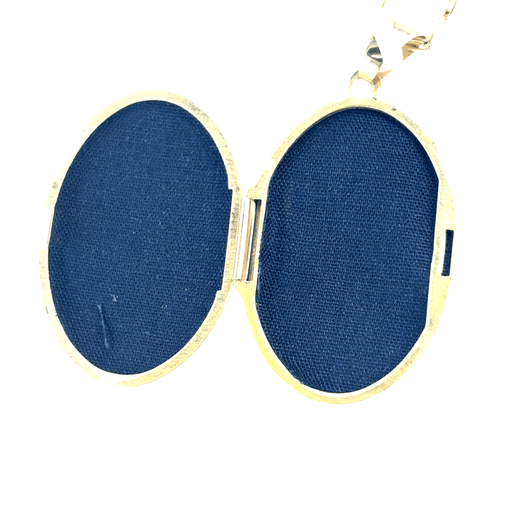 Vintage Yellow Gold Locket with Etched Design - Hyman’s Jewellers