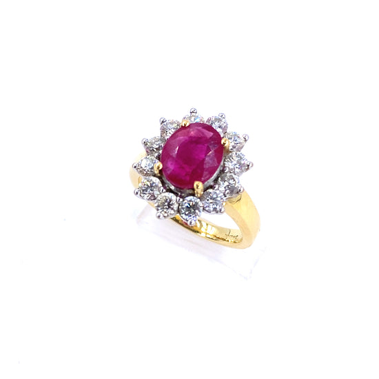 Women’s 11.1g Diamond Ruby Cocktail Ring - 1.20ct - Hyman’s Jewellers