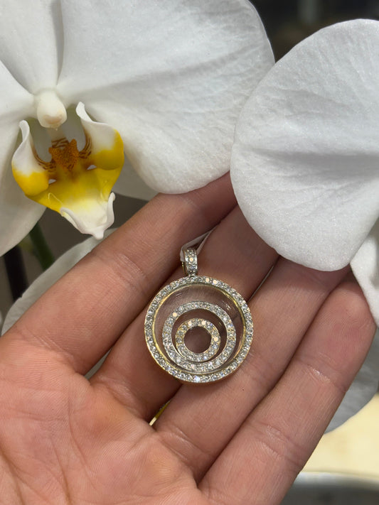 Women’s 18ct Floating Diamond Pendant - Hyman’s Jewellers