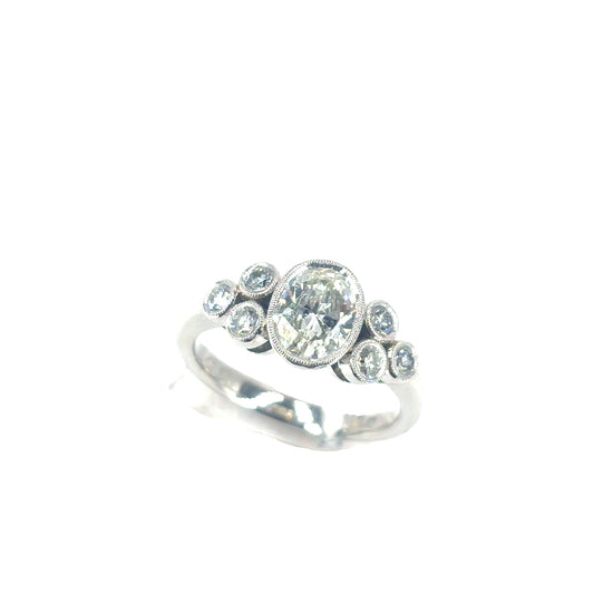 Women’s 18ct White Gold Charles Greig Diamond Ring - Hyman’s Jewellers